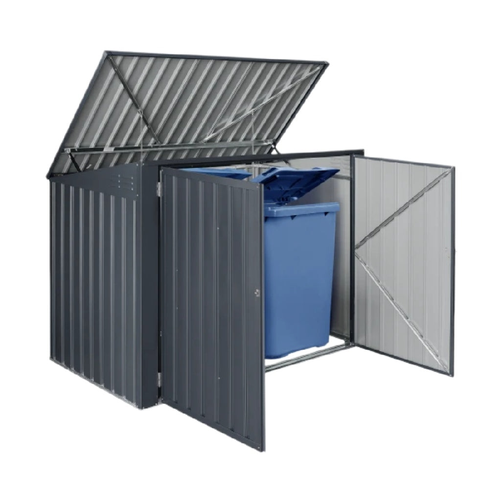 Outdoor Storage Shed for Garden Equipment in Steel - 100 x 80 x 90